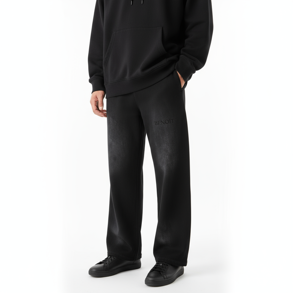 BENOÎT Sunfade Loose Fit Cotton Sweatpants