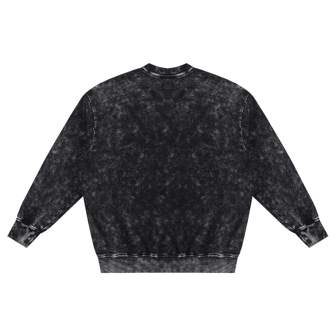 BENOÎT Snow Washed Hand-Frayed Sweatshirt