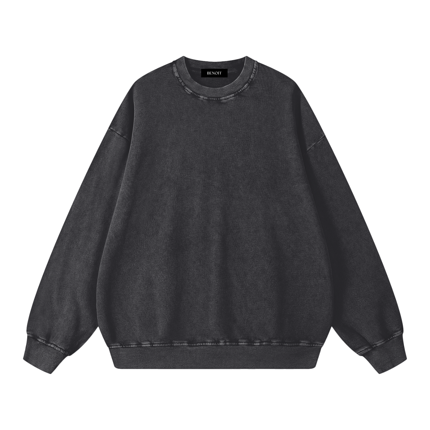 BENOÎT Snow Washed Oversized Sweatshirt
