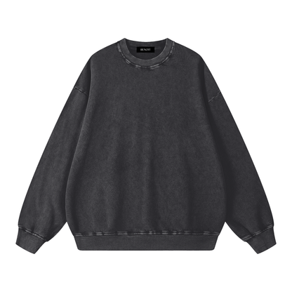 BENOÎT Snow Washed Oversized Sweatshirt