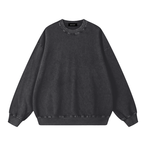 BENOÎT Snow Washed Oversized Sweatshirt