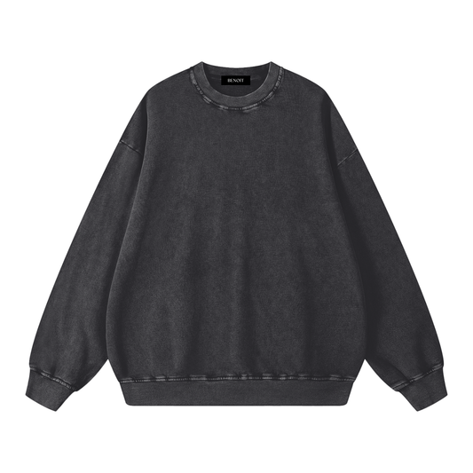 BENOÎT Snow Washed Oversized Sweatshirt