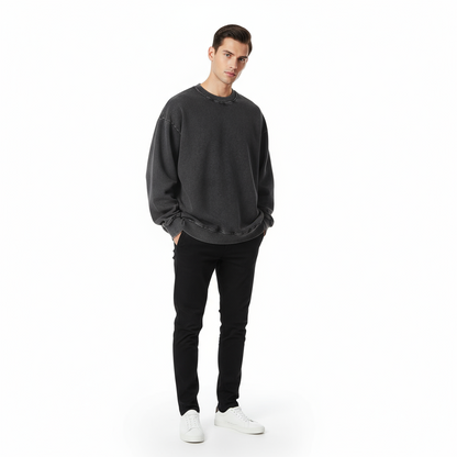 BENOÎT Snow Washed Oversized Sweatshirt