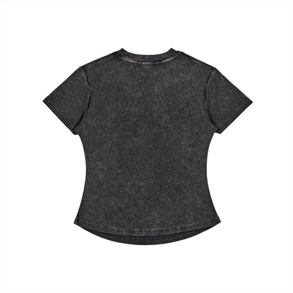 BENOÎT Vintage Washed Bodycon Cotton T-Shirt