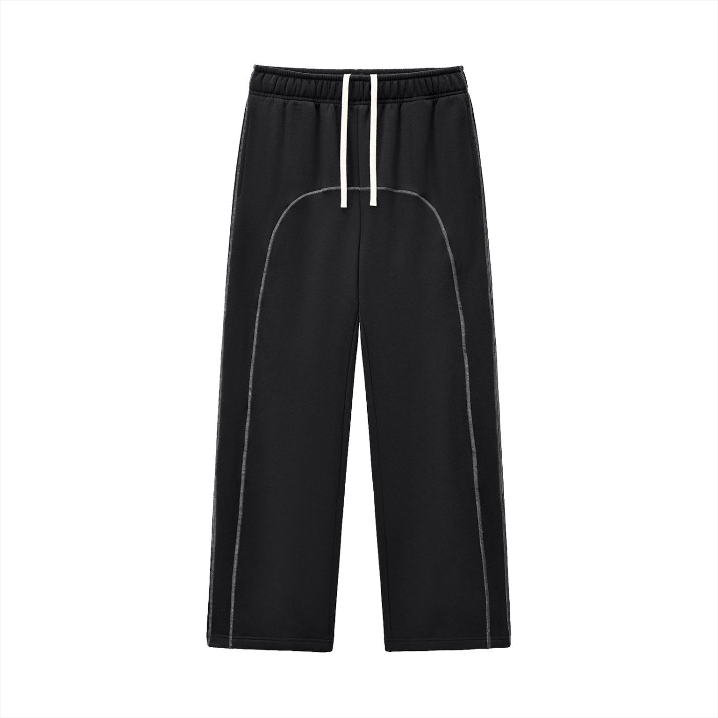 BENOÎT Contrast-Stitched Fleece Sweatpants
