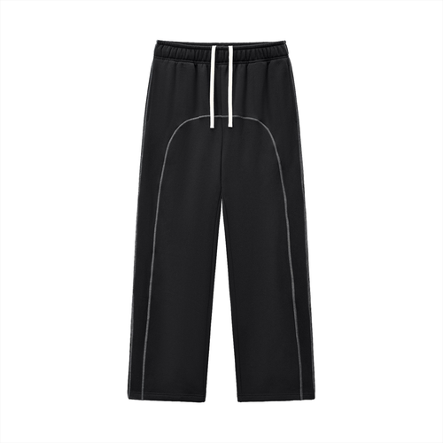 BENOÎT Contrast-Stitched Fleece Sweatpants