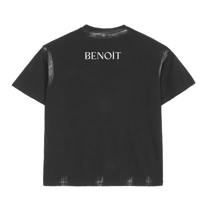 BENOÎT Hand Brushed Cotton T-Shirt