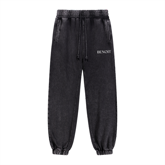 BENOÎT Snow Wash Heavyweight Jogged Sweatpants