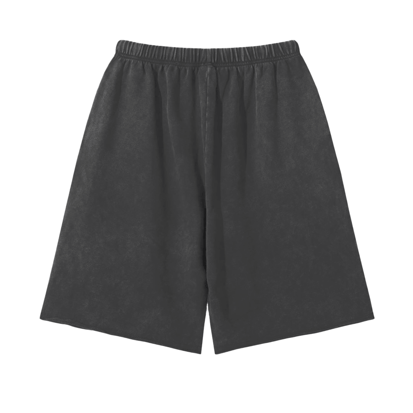 BENOÎT Snow Washed Raw Hem Shorts