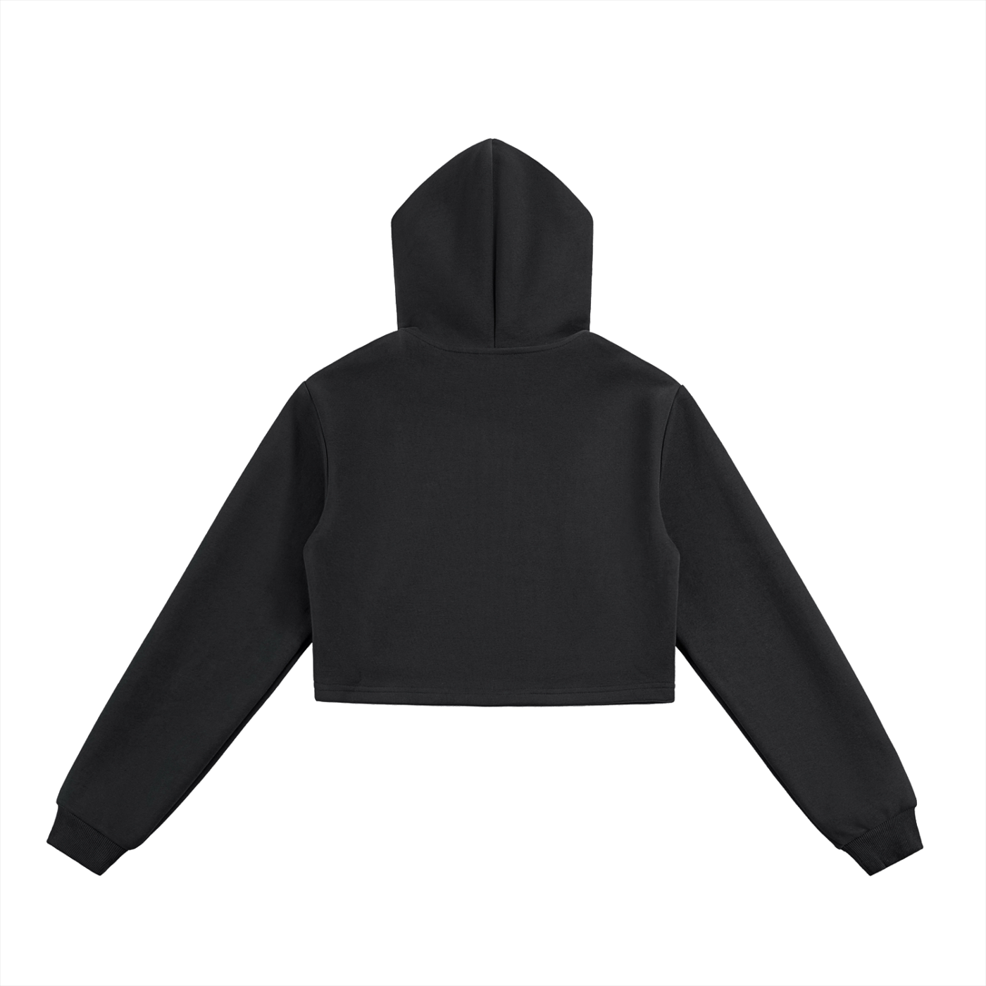 BENOÎT Essential Cropped Zip-Up Hoodie