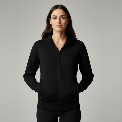 BENOÎT Essential Heavyweight High Neck  Zip-Up Hoodie