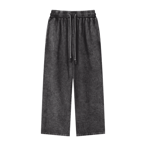 BENOÎT Snow Washed Straight Leg Pants