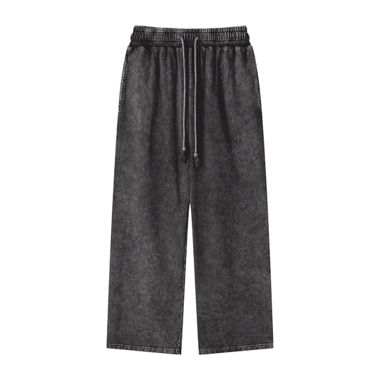 BENOÎT Snow Washed Straight Leg Pants