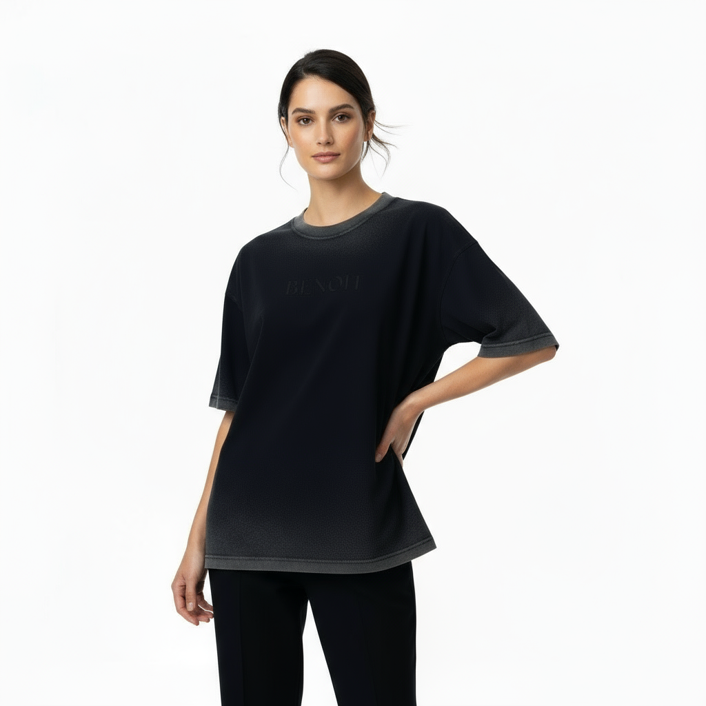 BENOÎT Reverse Dyed Loose Cotton T-Shirt