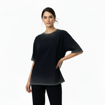 BENOÎT Reverse Dyed Loose Cotton T-Shirt