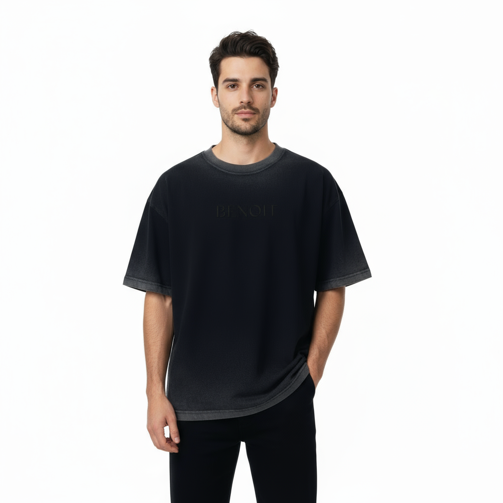 BENOÎT Reverse Dyed Loose Cotton T-Shirt