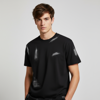 BENOÎT Hand Brushed Cotton T-Shirt