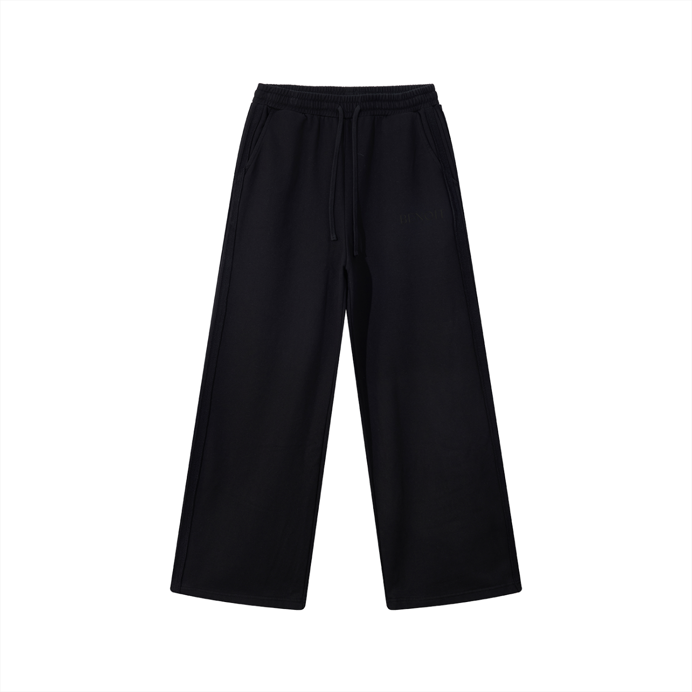 BENOÎT Contrast Tape Straight-Leg Sweatpants
