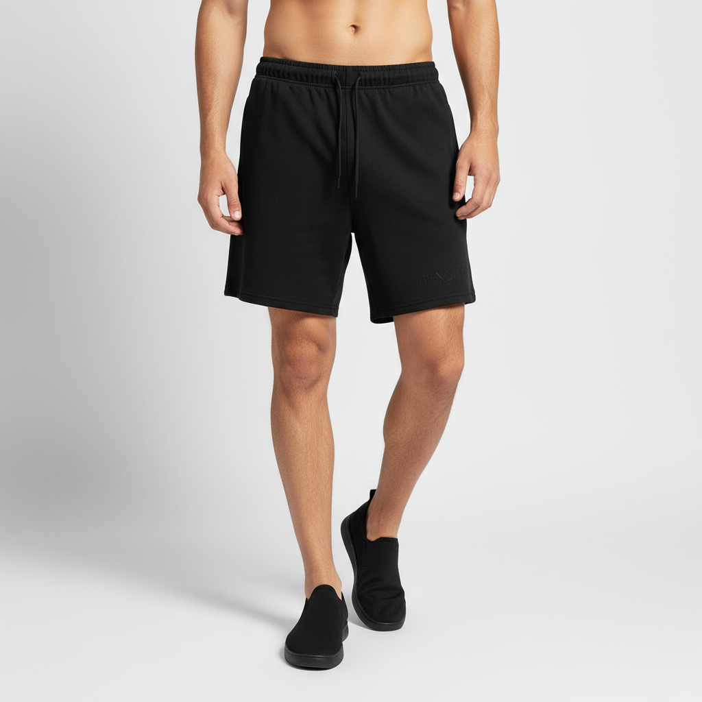 BENOÎT Unisex Earth Tone Loose Fit Cotton Shorts