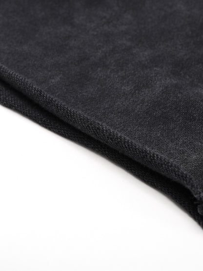 BENOÎT Snow Washed Raw Hem Shorts