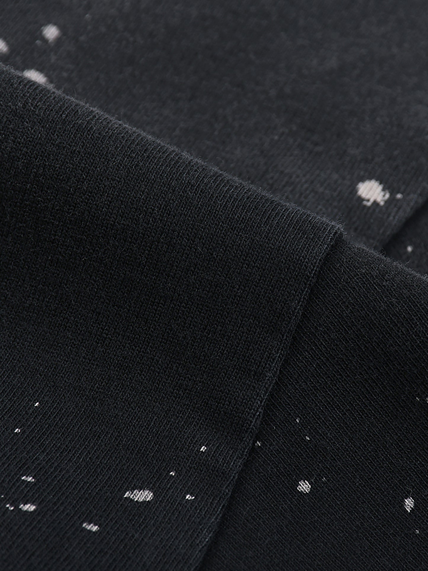 BENOÎT Hand-Frayed Sunfade Paint Splatter T-Shirt