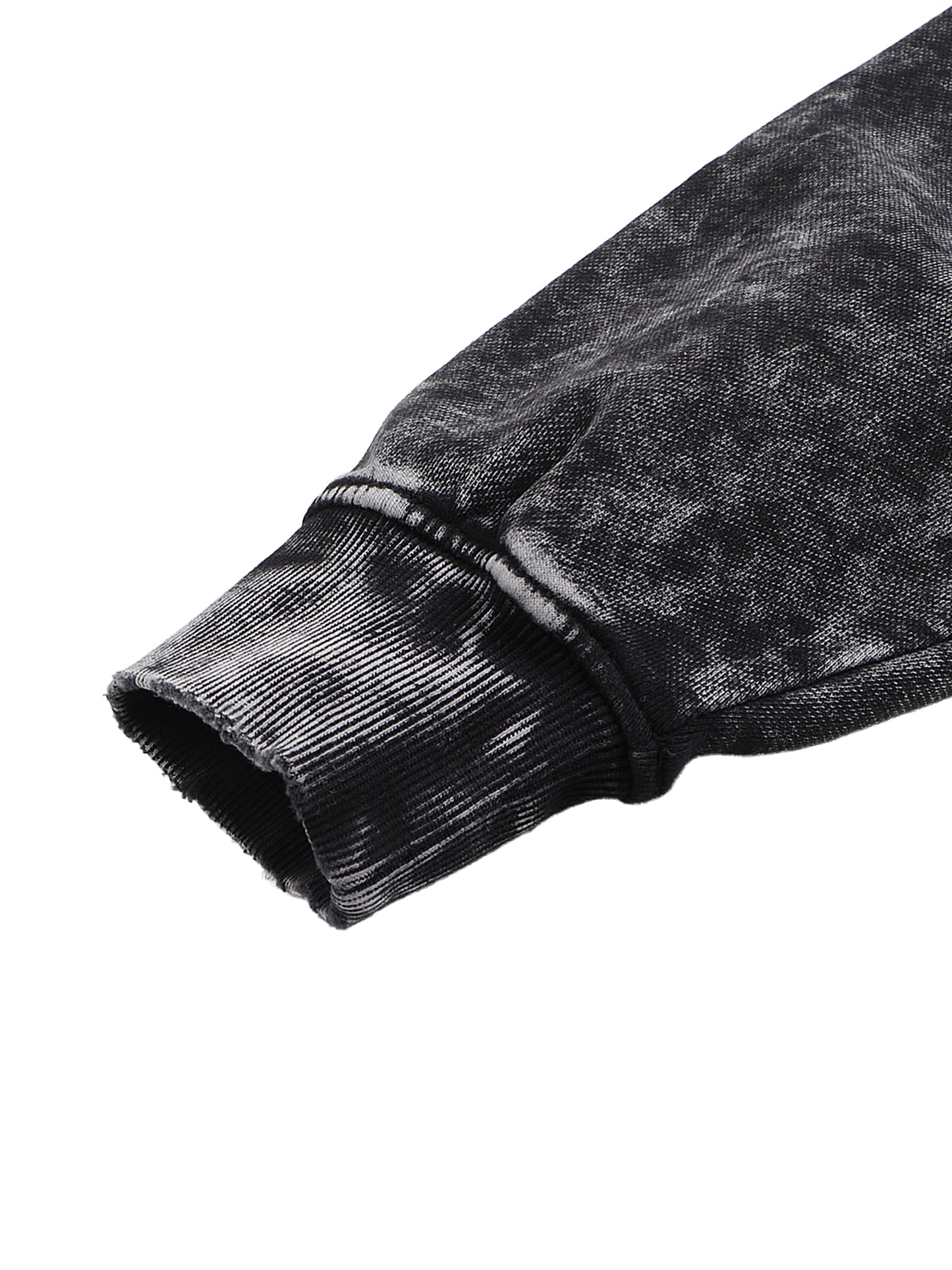 BENOÎT Snow Washed Hand-Frayed Sweatshirt