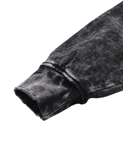 BENOÎT Snow Washed Hand-Frayed Sweatshirt