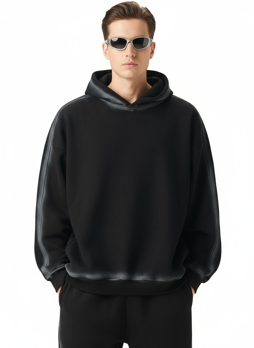 BENOÎT Sunfaded Edge Fleece Hoodie