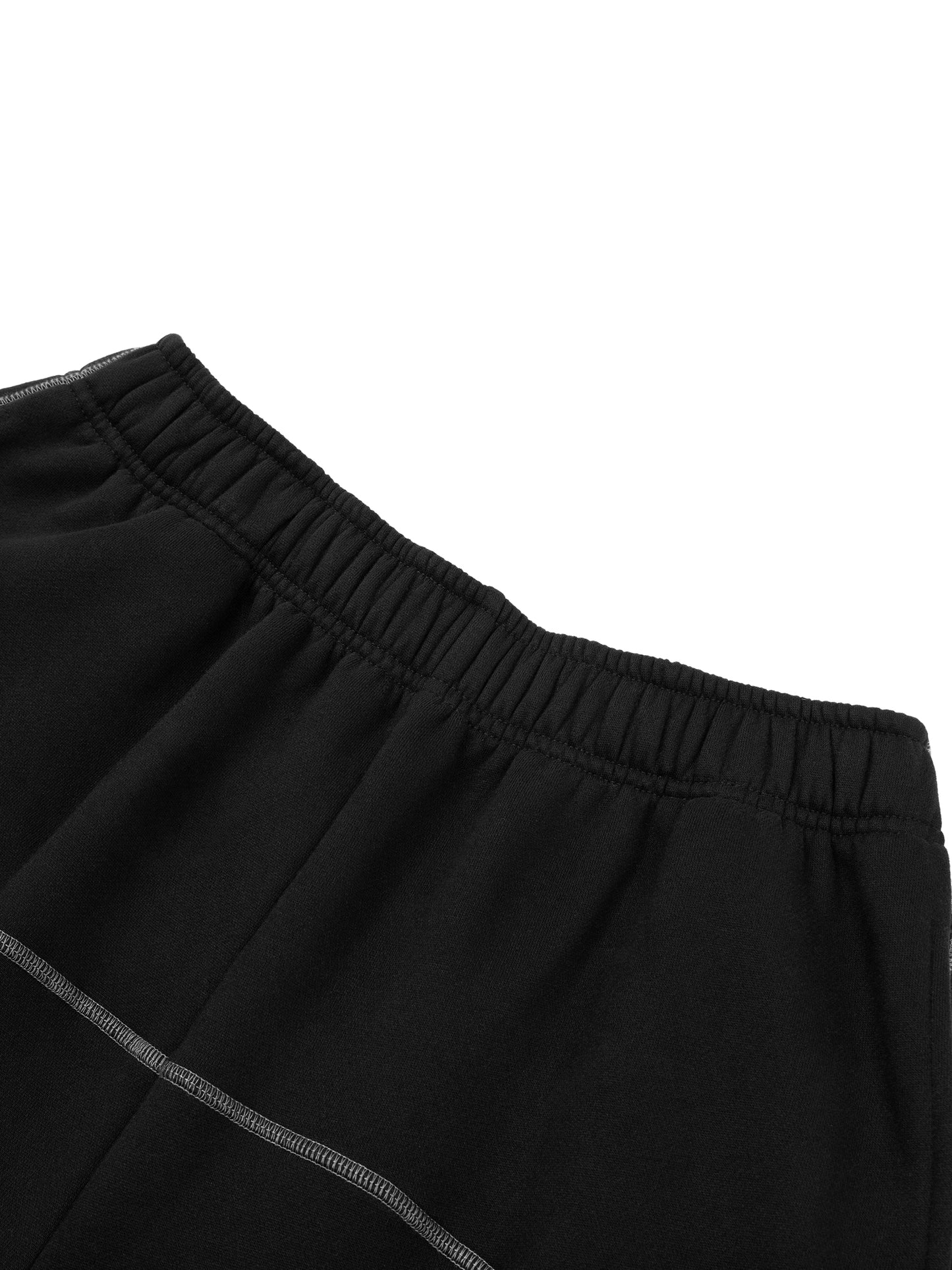 BENOÎT Contrast-Stitched Fleece Sweatpants